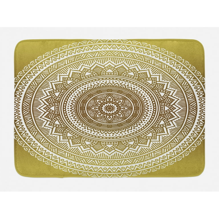 Golden Black Mandala Hippie Bathmat Rugs Round Mat Rug Non-slip Bedroom Floor Golden Black Mandala Hippie Bathmat Rugs Round Mat Rug Non-slip Bedroom Floor